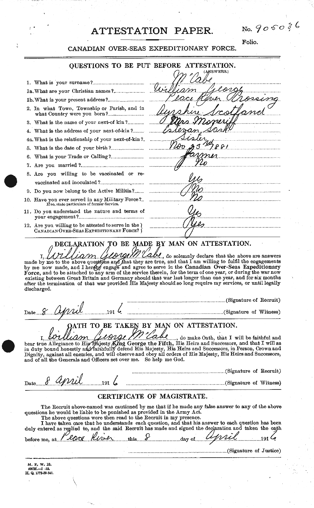 Personnel Records of the First World War - CEF 130978a