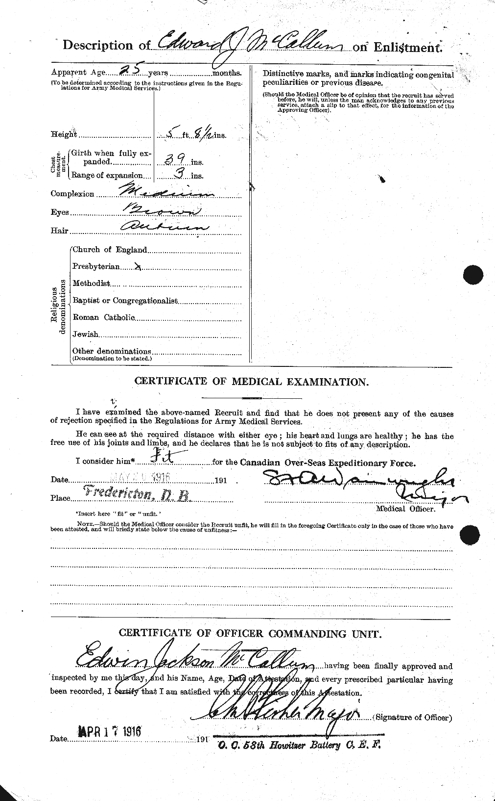 Personnel Records of the First World War - CEF 131617b