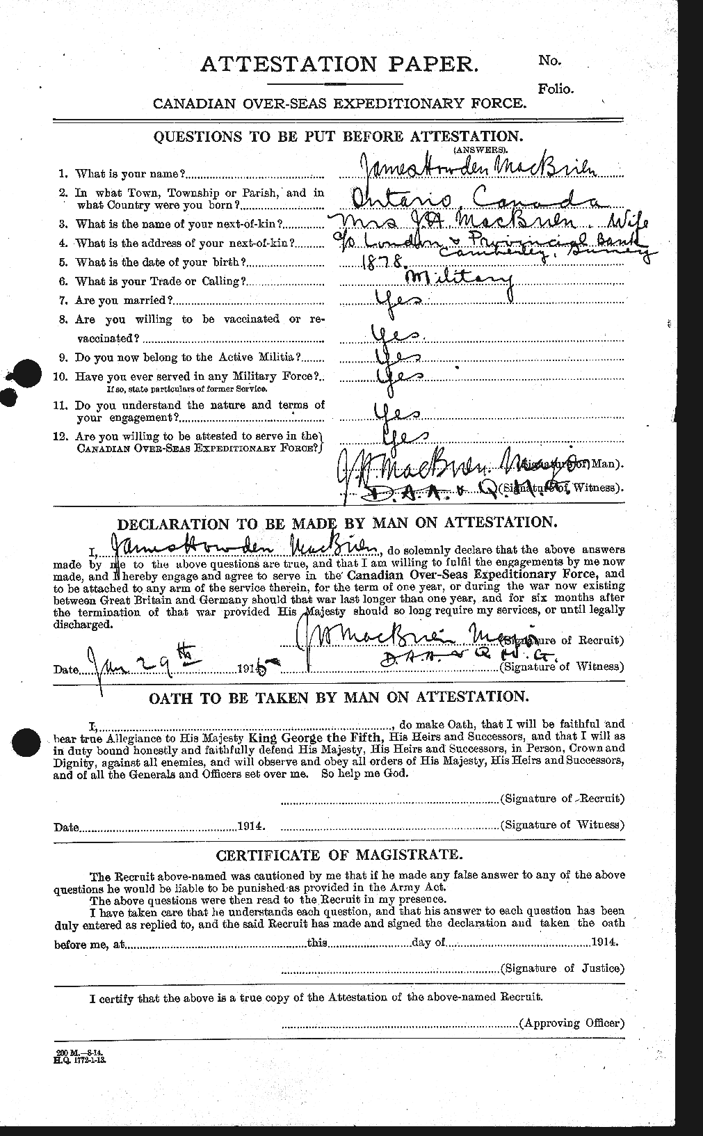 Personnel Records of the First World War - CEF 131799a