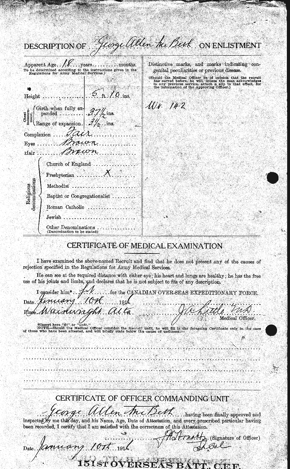 Personnel Records of the First World War - CEF 132124b