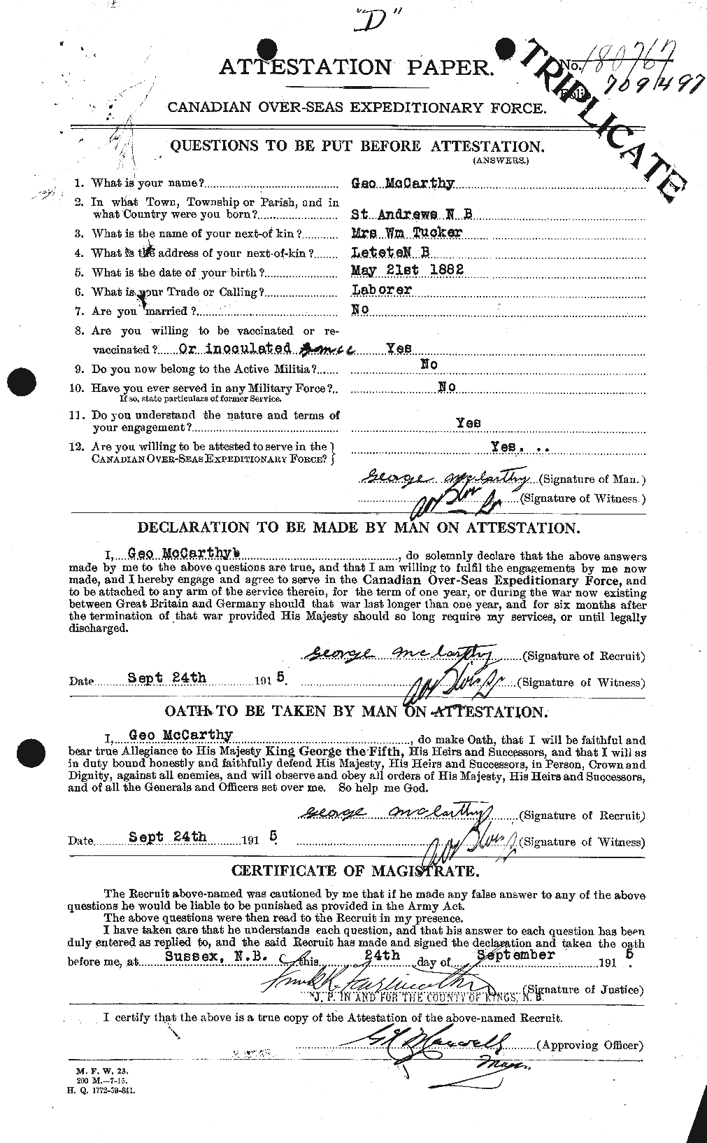 Personnel Records of the First World War - CEF 132232a