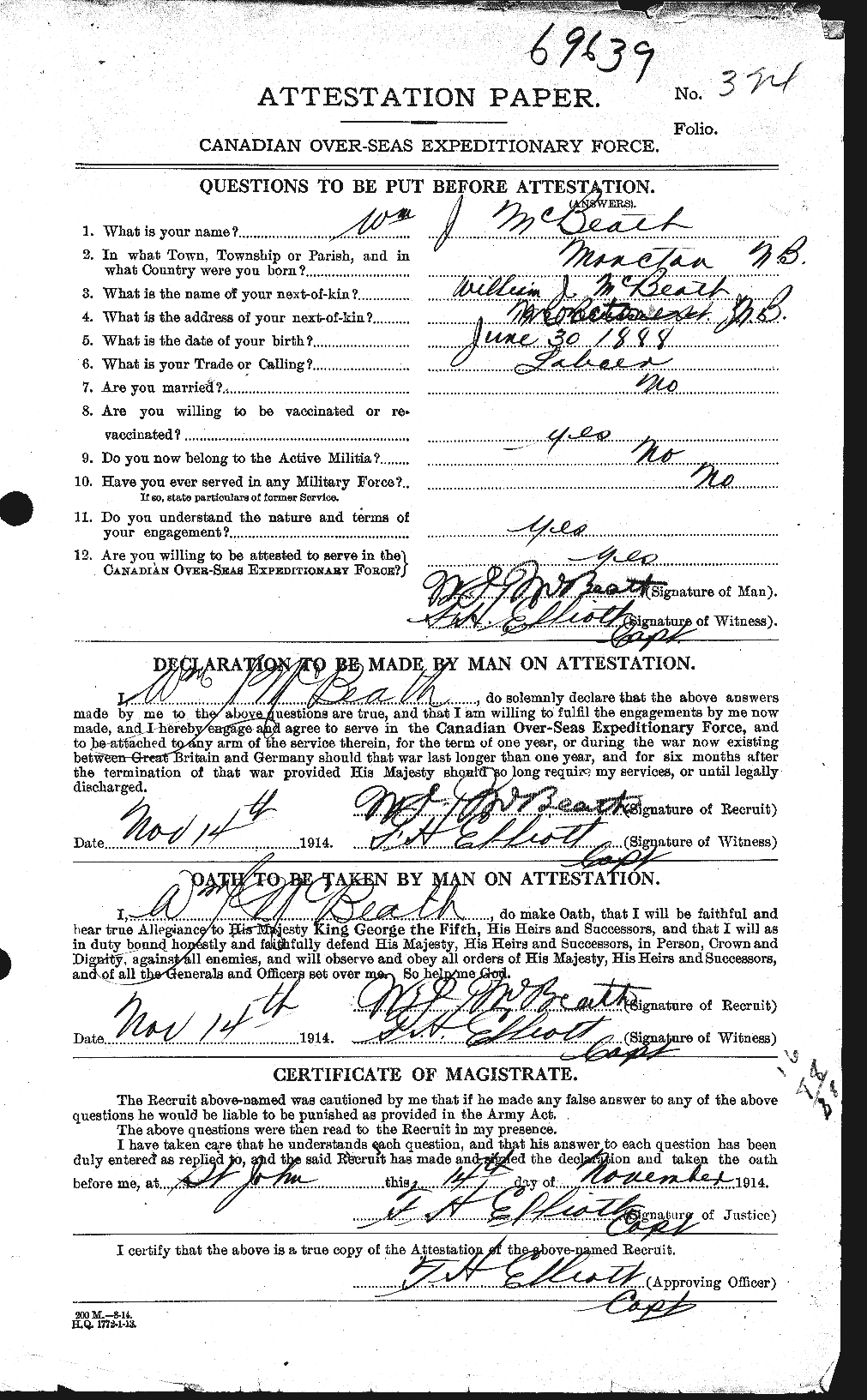 Personnel Records of the First World War - CEF 132368a