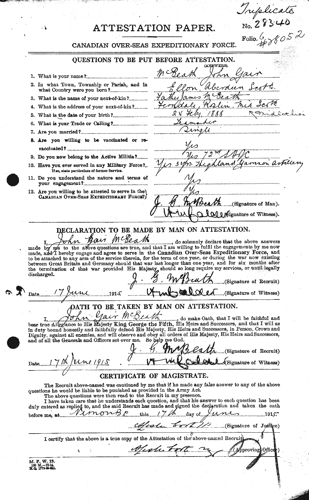 Personnel Records of the First World War - CEF 132380a