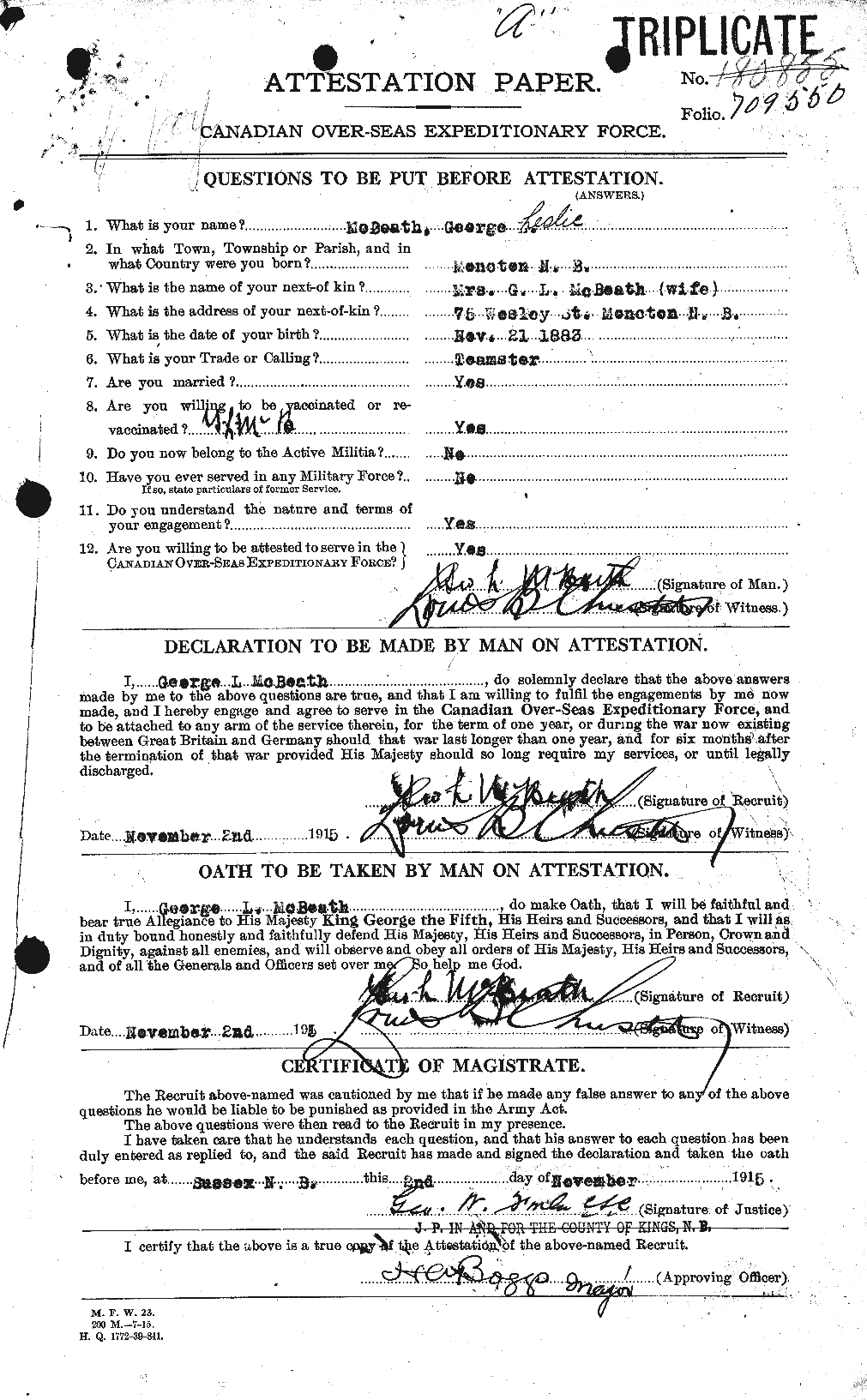 Personnel Records of the First World War - CEF 132385a