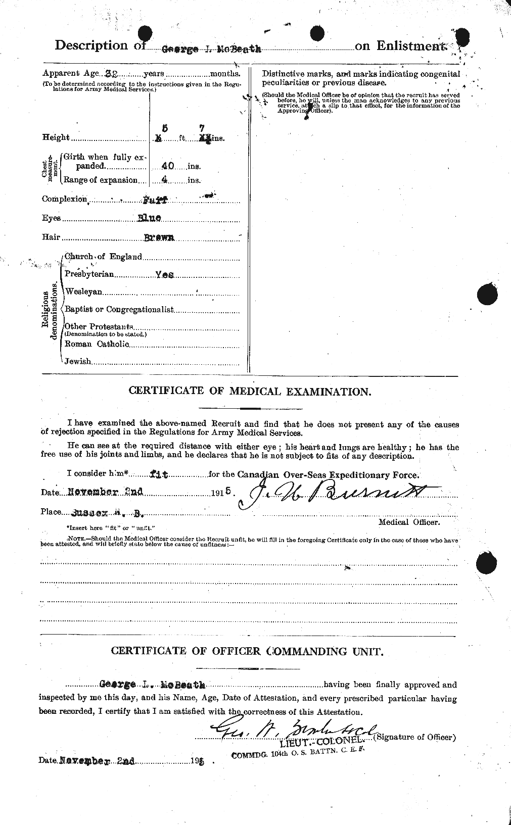 Personnel Records of the First World War - CEF 132385b