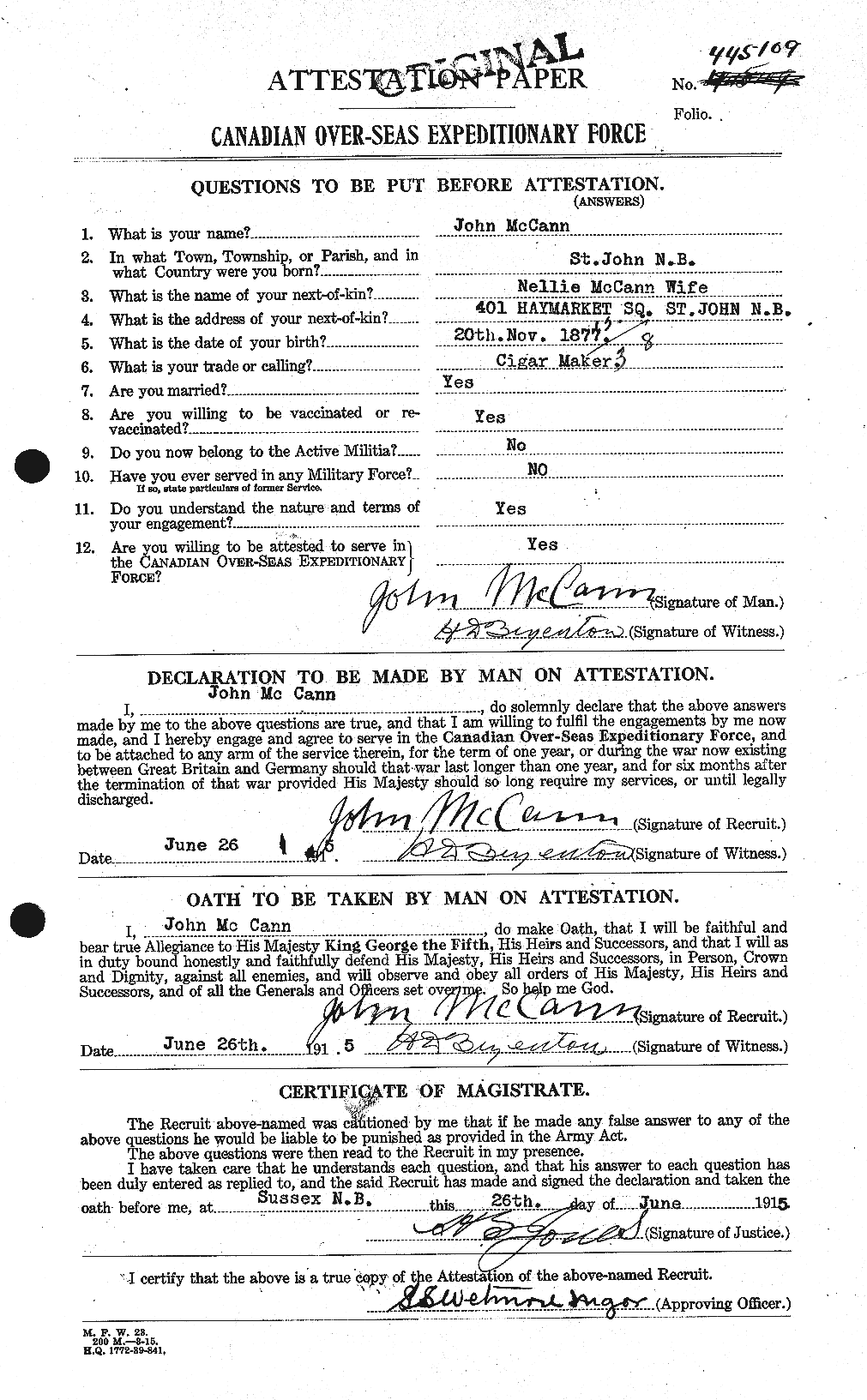 Personnel Records of the First World War - CEF 132727a