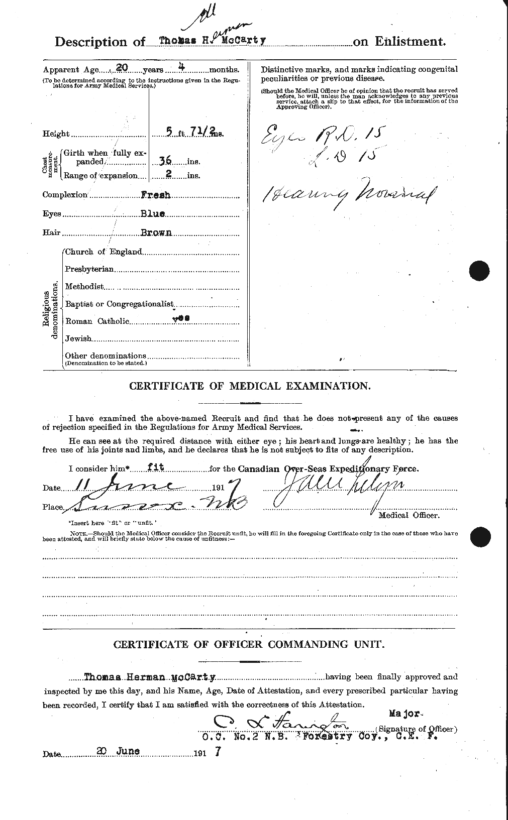 Personnel Records of the First World War - CEF 133259b