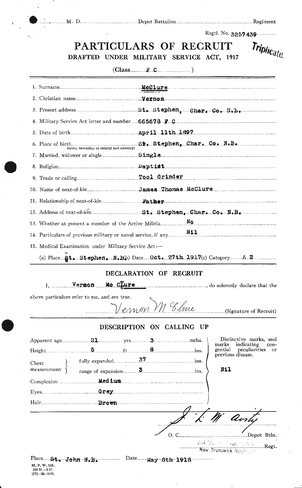 Personnel Records of the First World War - CEF 133683a