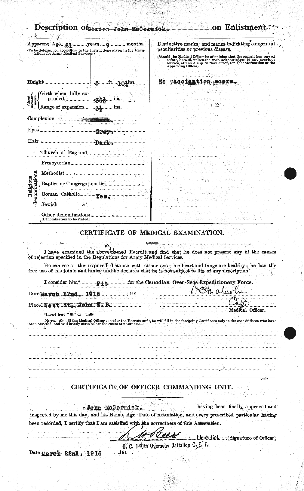 Personnel Records of the First World War - CEF 133746b