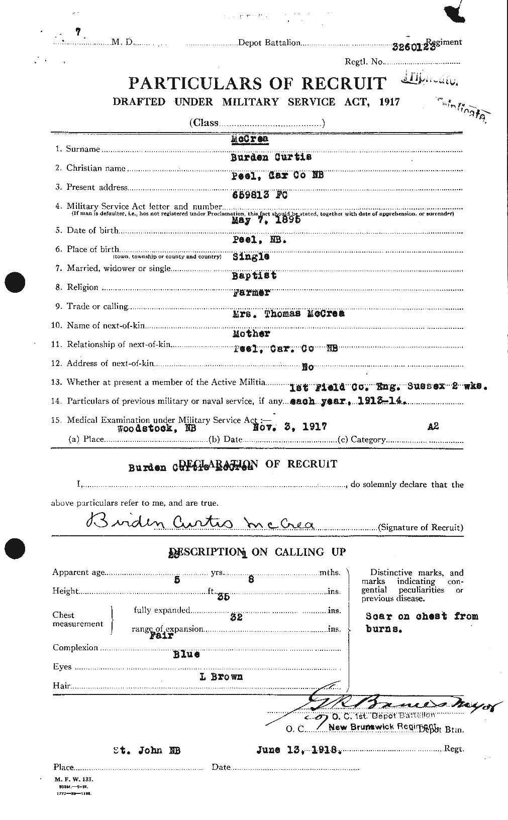 Personnel Records of the First World War - CEF 134503a