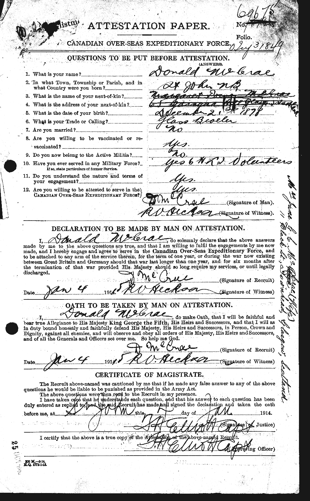 Personnel Records of the First World War - CEF 134545a