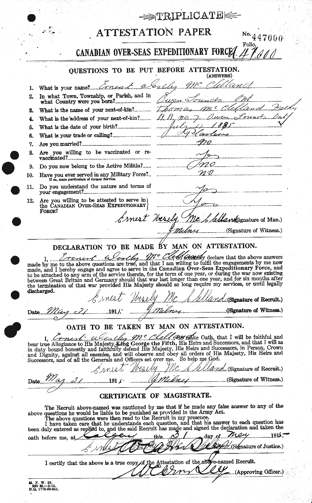Personnel Records of the First World War - CEF 135253a