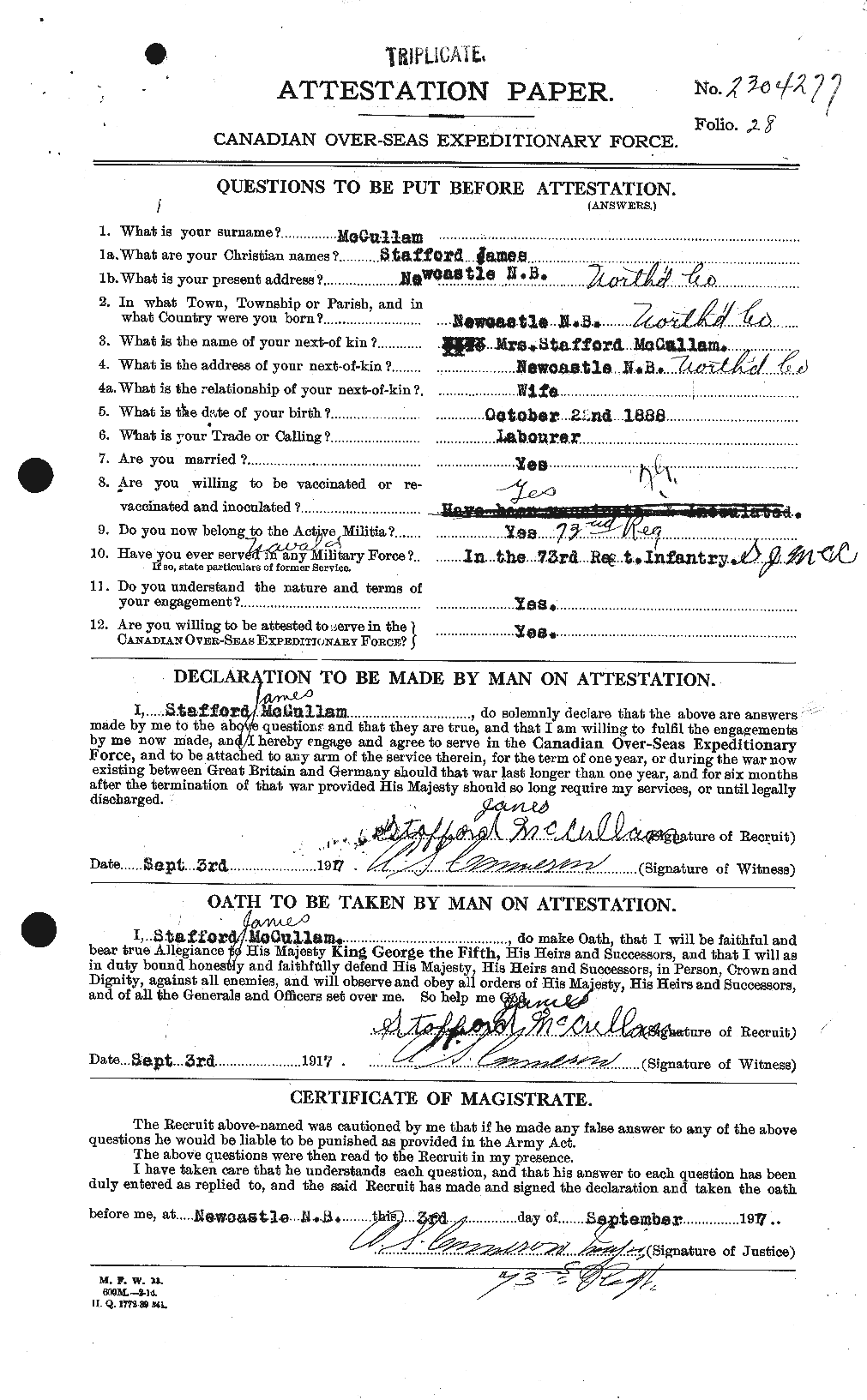 Personnel Records of the First World War - CEF 135410a