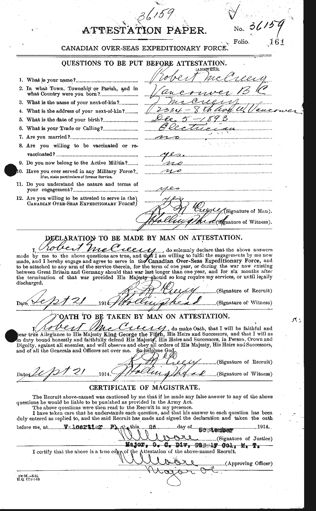 Personnel Records of the First World War - CEF 135963a