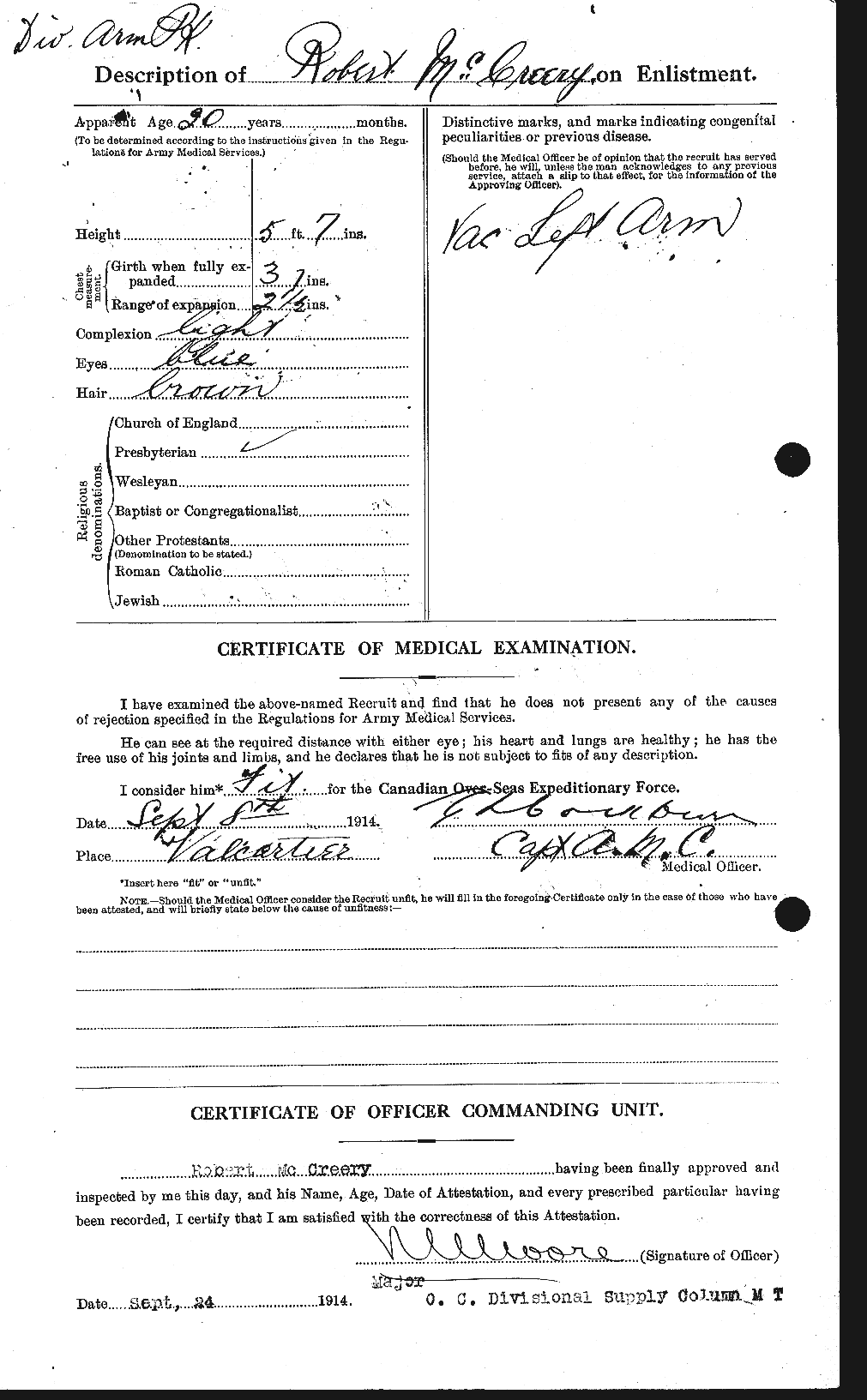 Personnel Records of the First World War - CEF 135963b