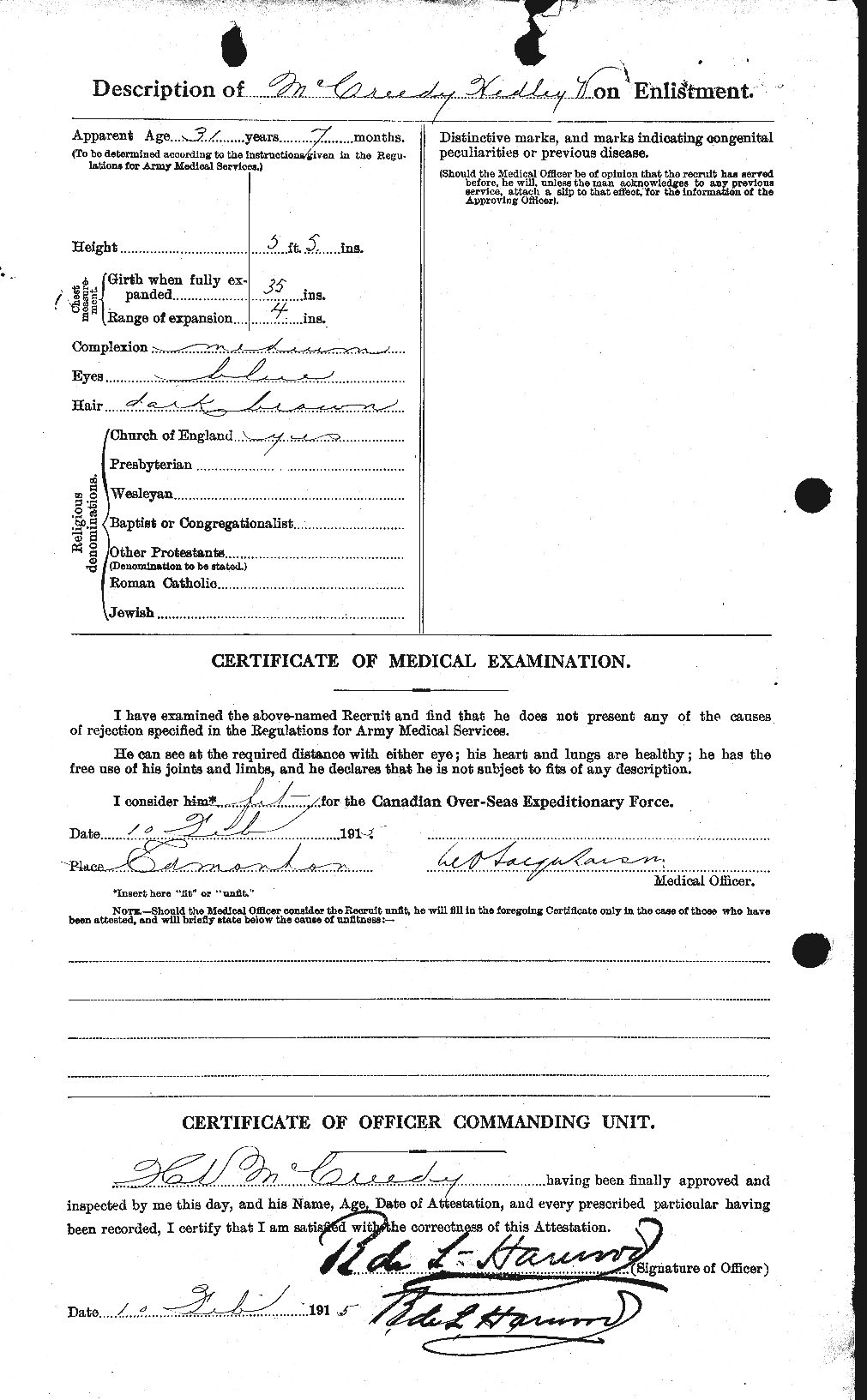 Personnel Records of the First World War - CEF 135969b