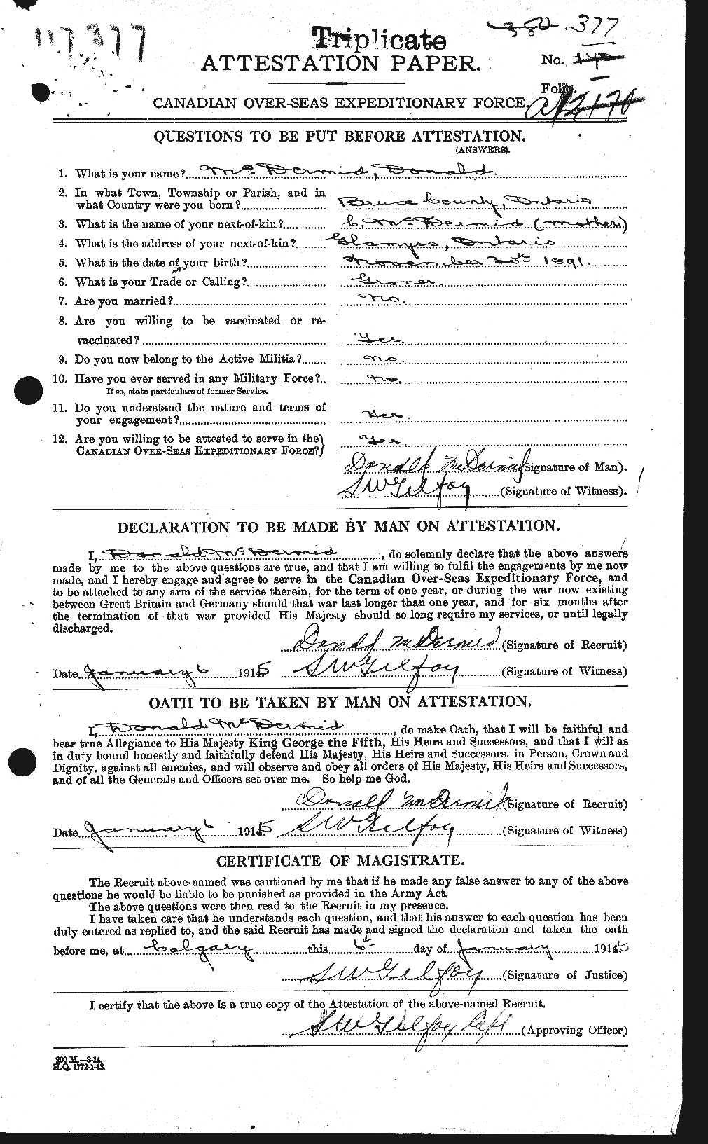 Personnel Records of the First World War - CEF 136158a