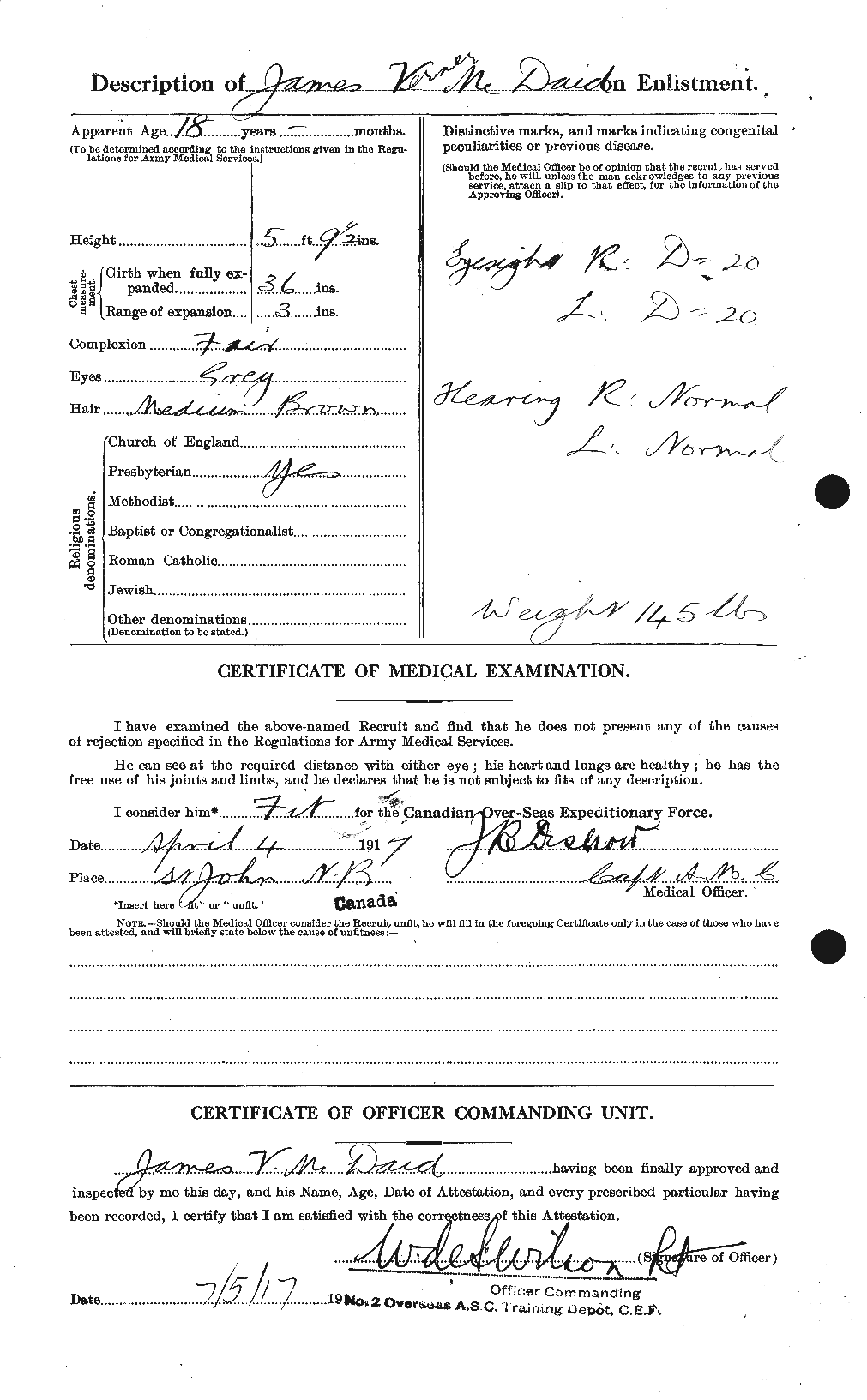 Personnel Records of the First World War - CEF 136226b