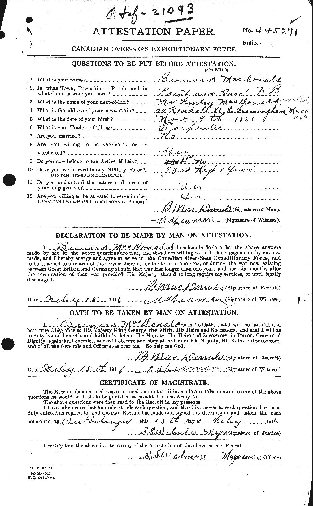 Personnel Records of the First World War - CEF 136515a
