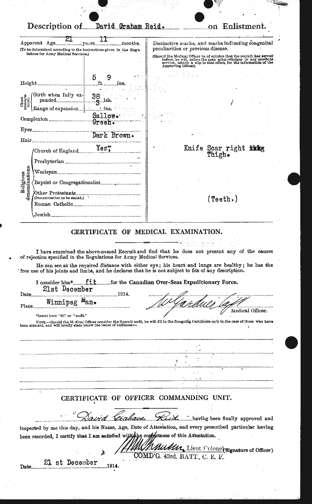 Personnel Records of the First World War - CEF 200181b
