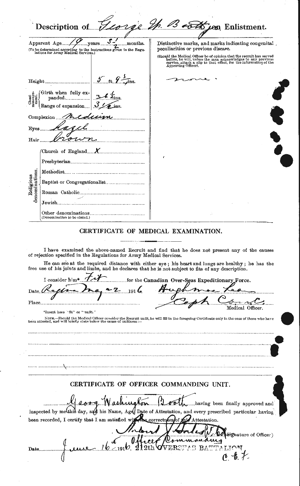 Personnel Records of the First World War - CEF 200232b