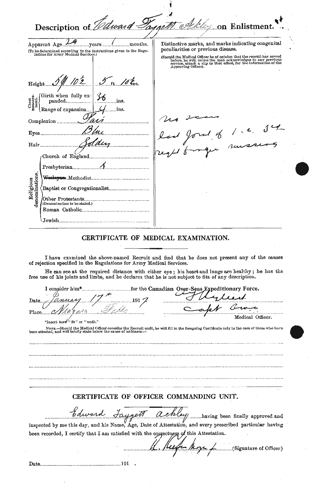 Personnel Records of the First World War - CEF 200697b