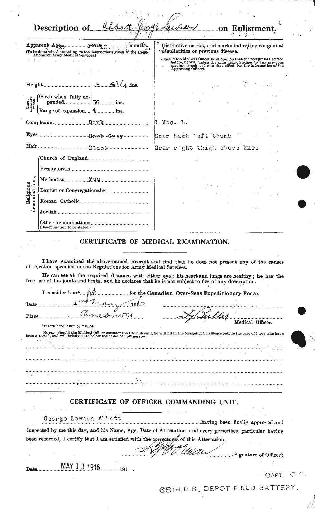 Personnel Records of the First World War - CEF 200943b