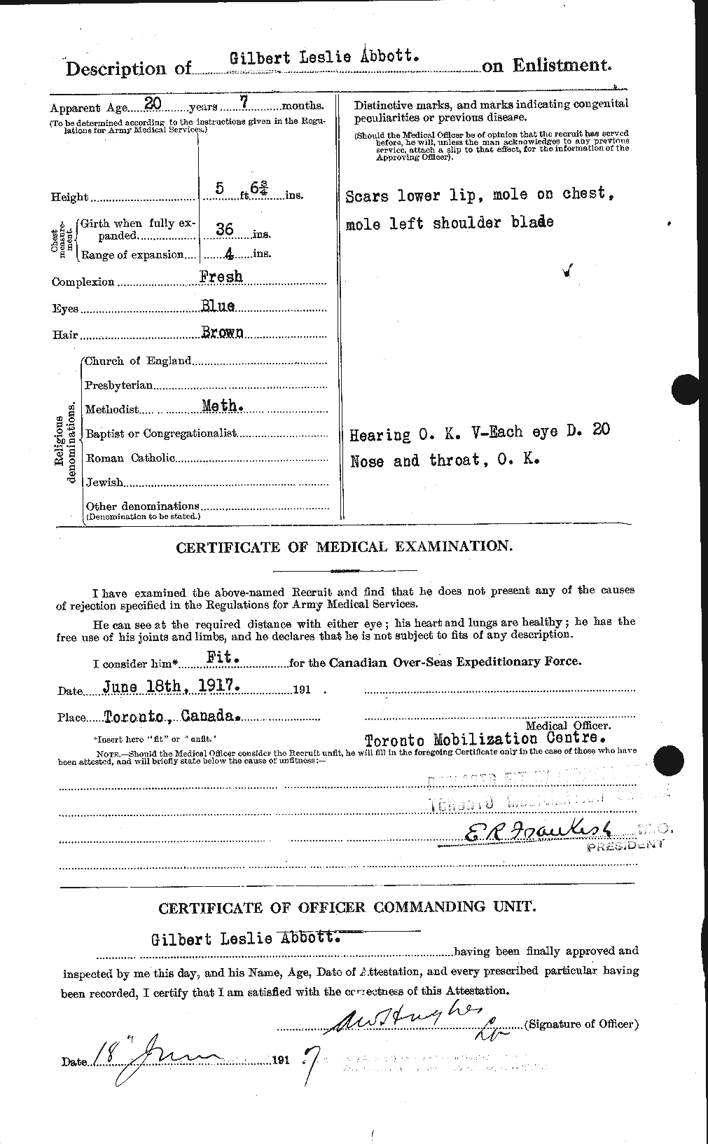 Personnel Records of the First World War - CEF 200950b
