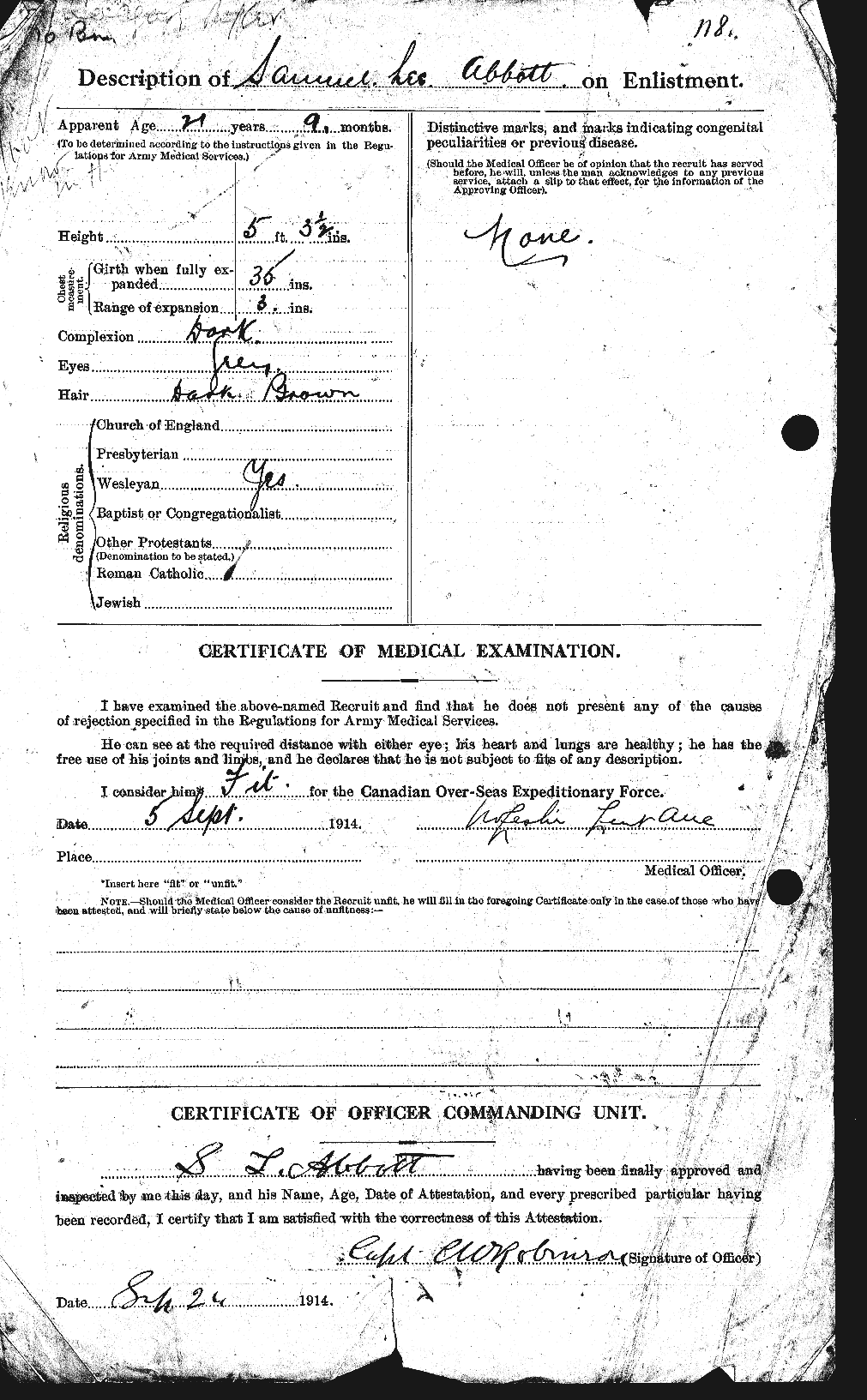 Personnel Records of the First World War - CEF 201086b