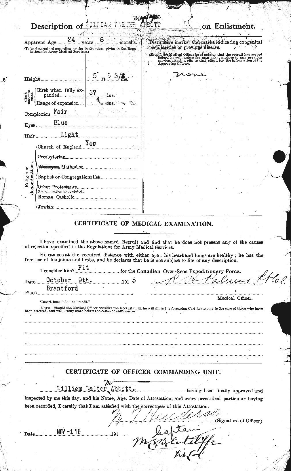Personnel Records of the First World War - CEF 201240b