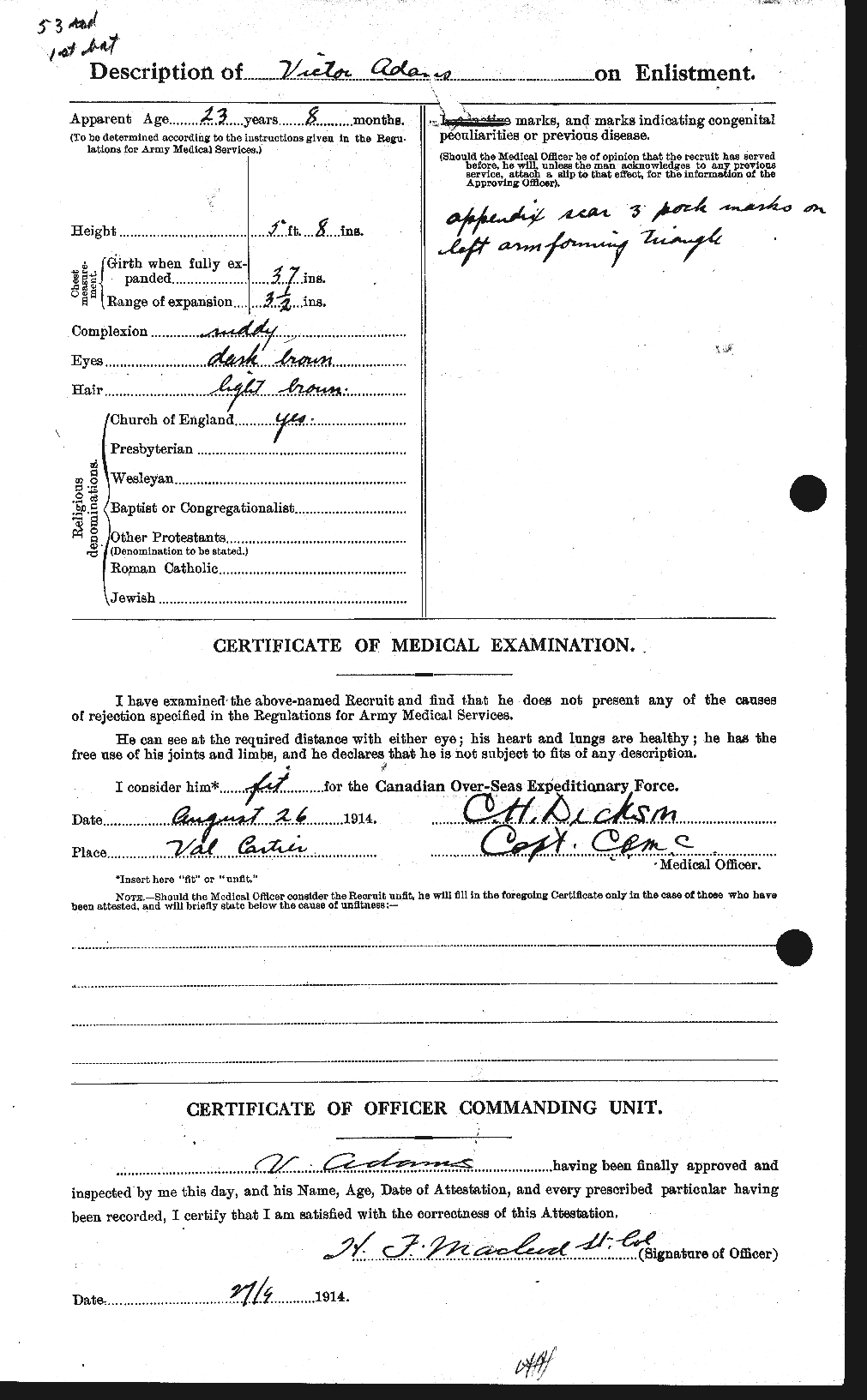 Personnel Records of the First World War - CEF 202183b