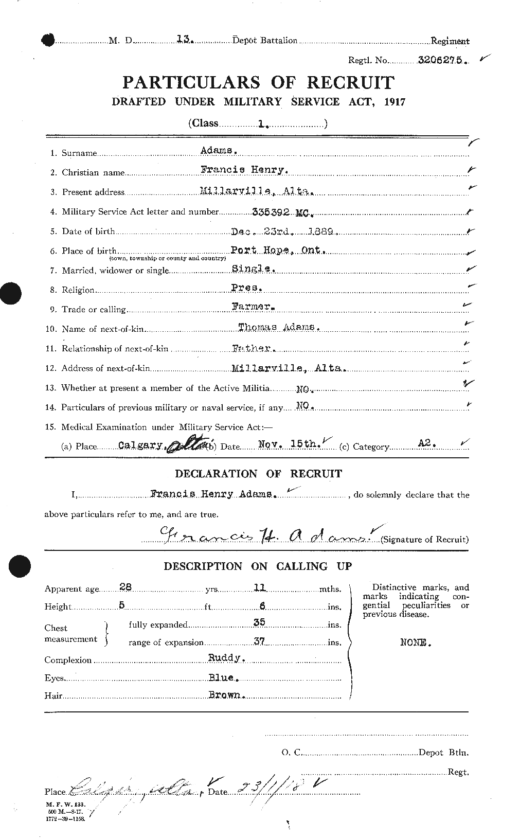 Personnel Records of the First World War - CEF 202602a