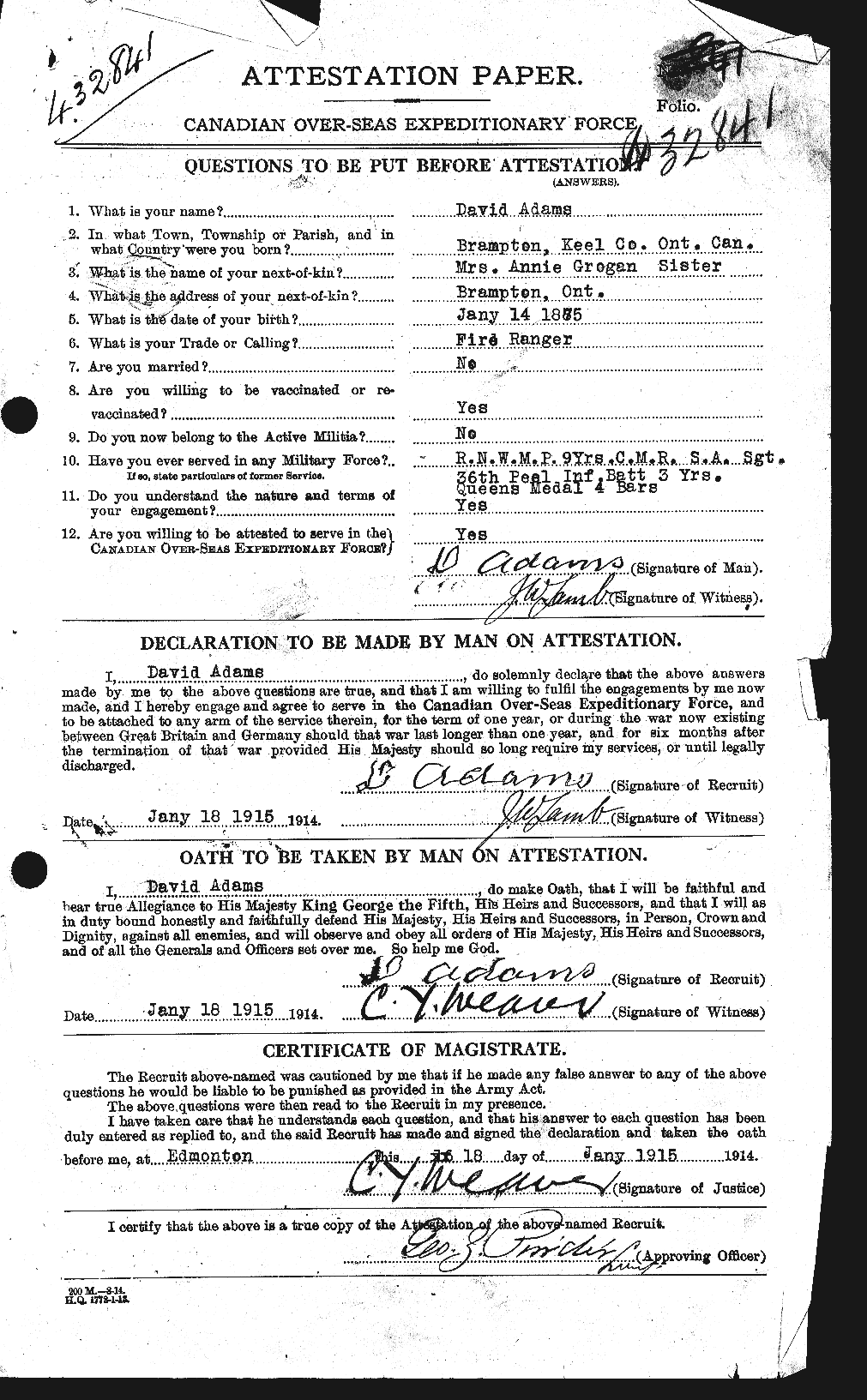 Personnel Records of the First World War - CEF 202653a