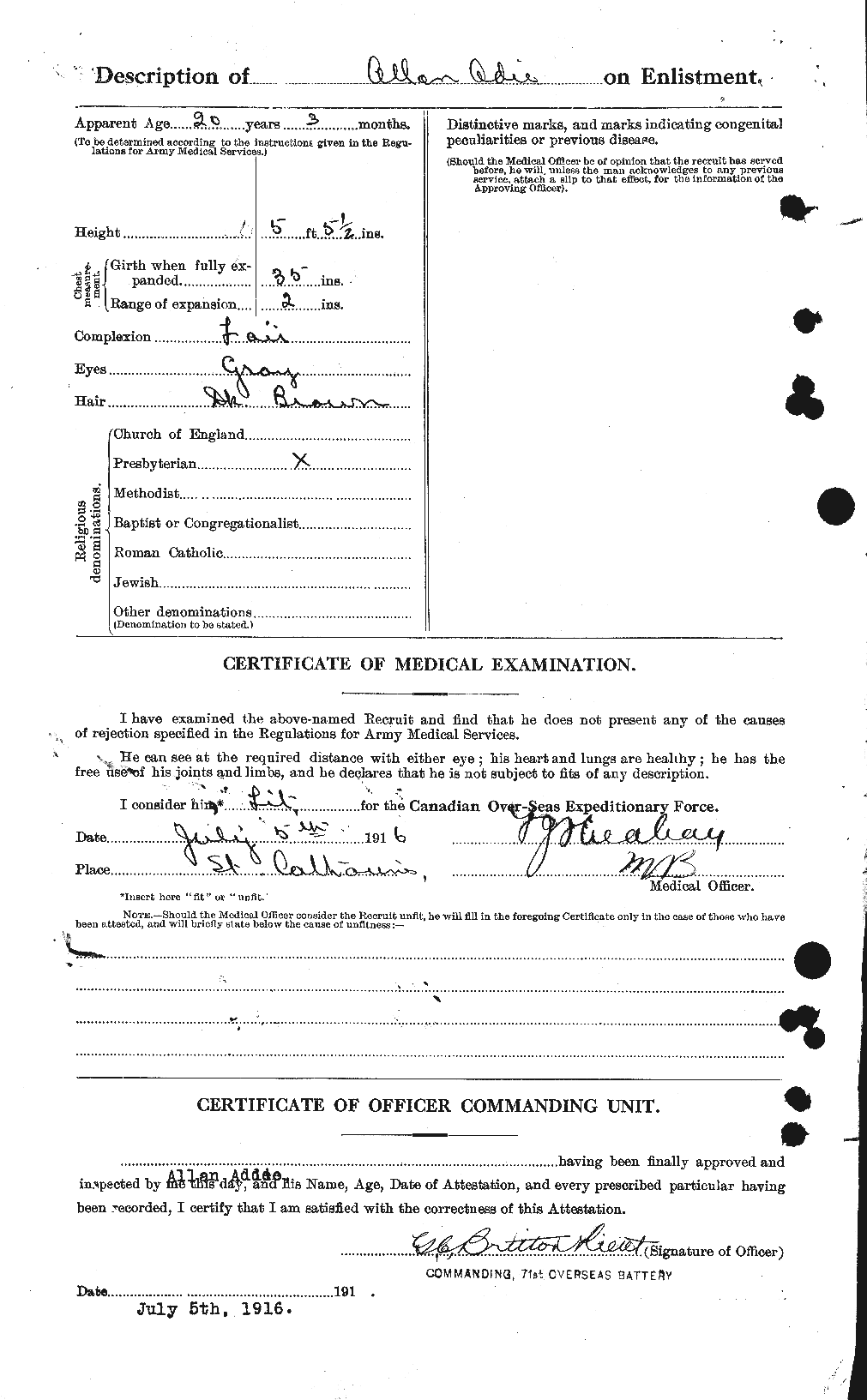 Personnel Records of the First World War - CEF 202810b