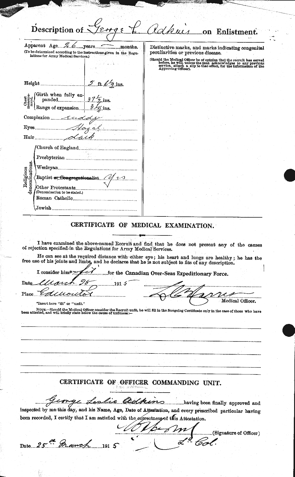 Personnel Records of the First World War - CEF 202834b