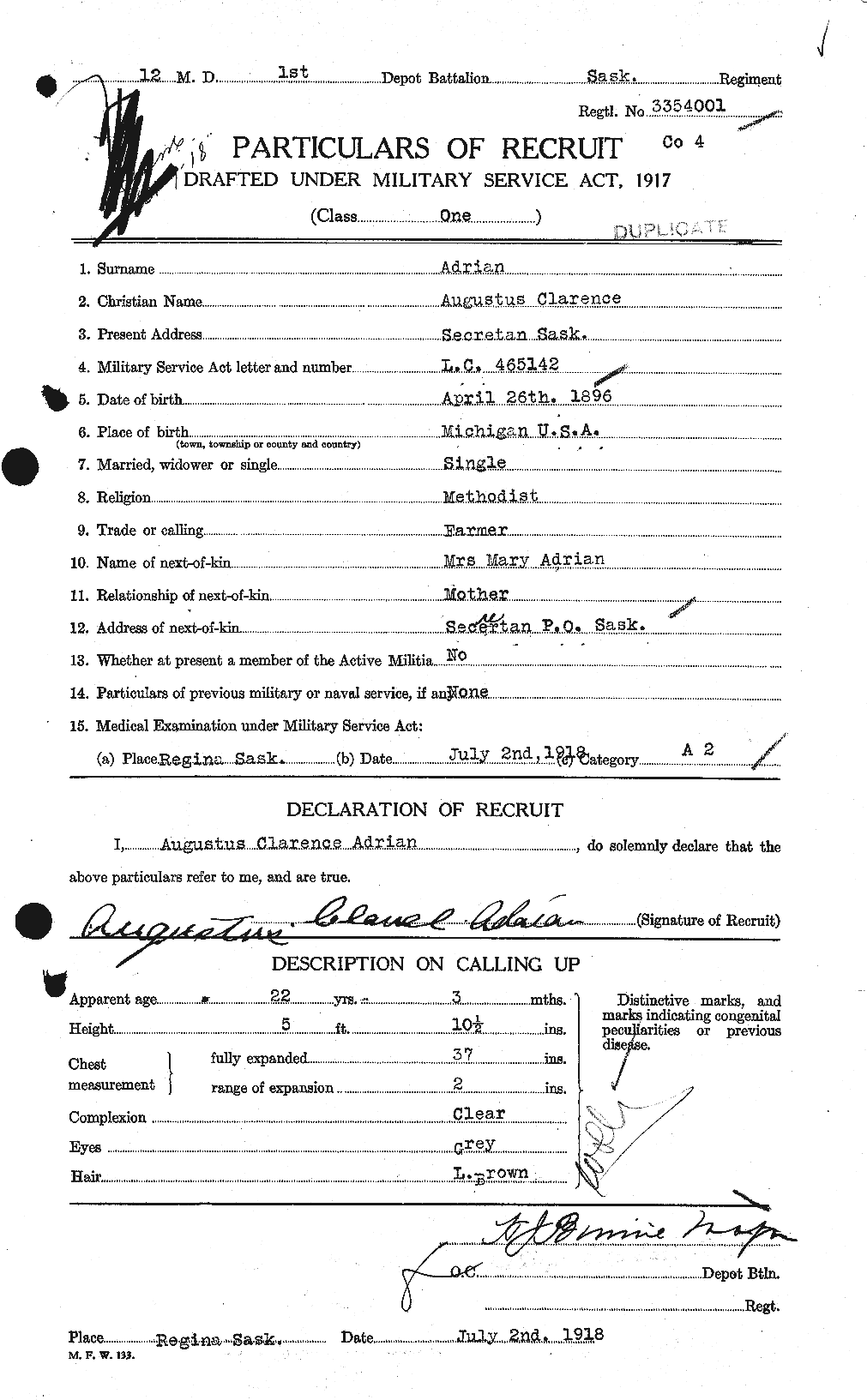 Personnel Records of the First World War - CEF 202907a