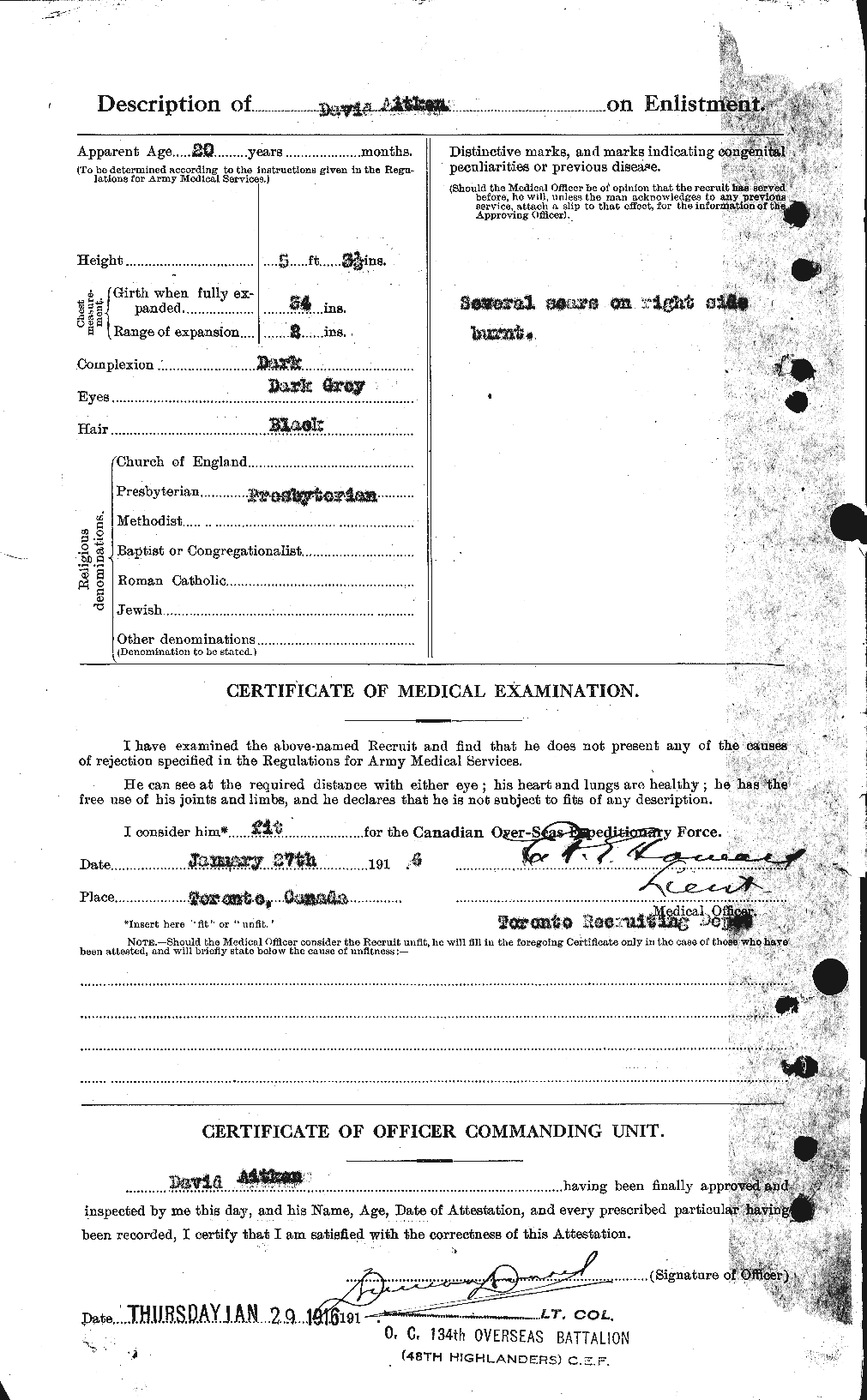 Personnel Records of the First World War - CEF 203341b