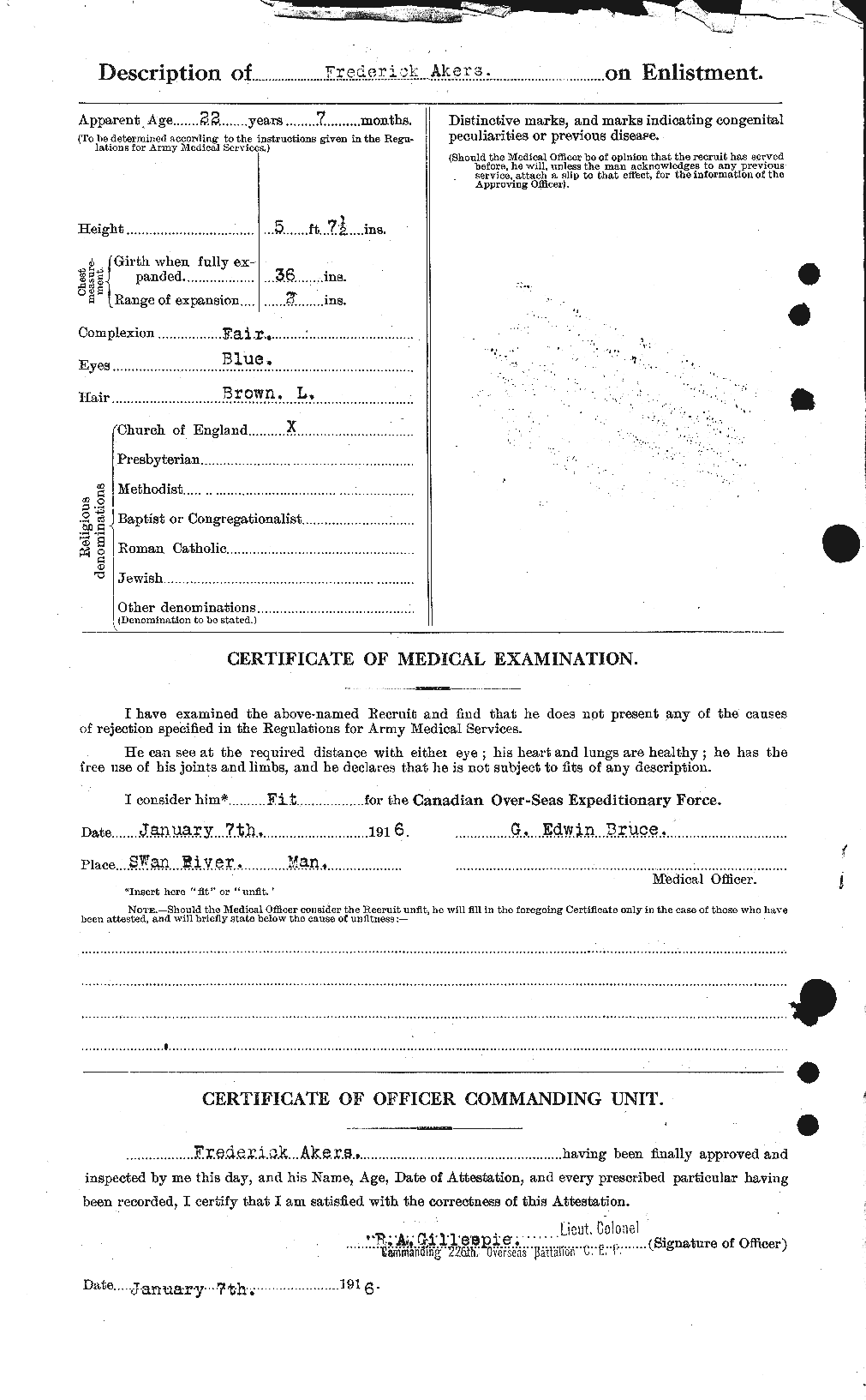 Dossiers du Personnel de la Première Guerre mondiale - CEC 203546b
