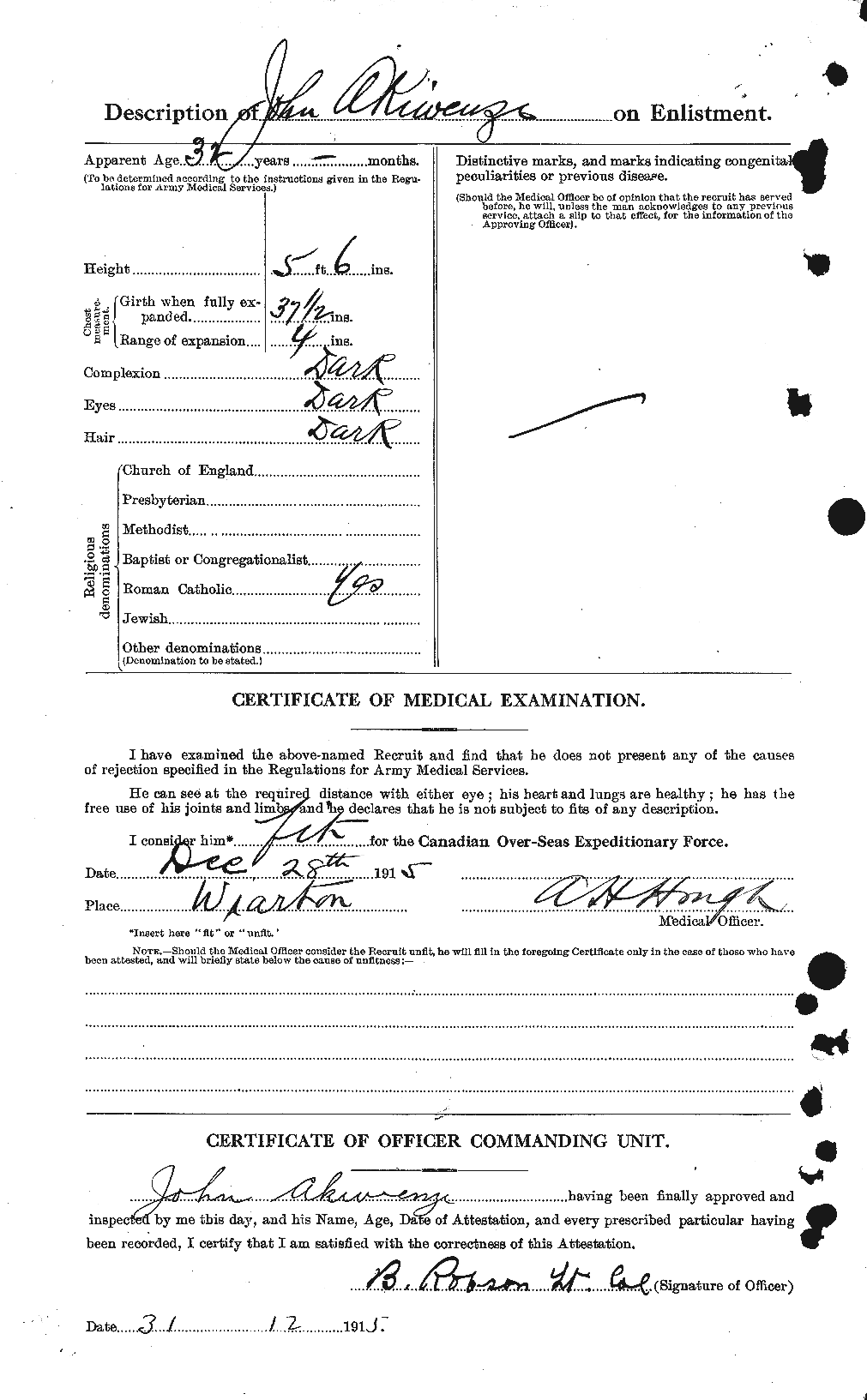 Personnel Records of the First World War - CEF 203590b
