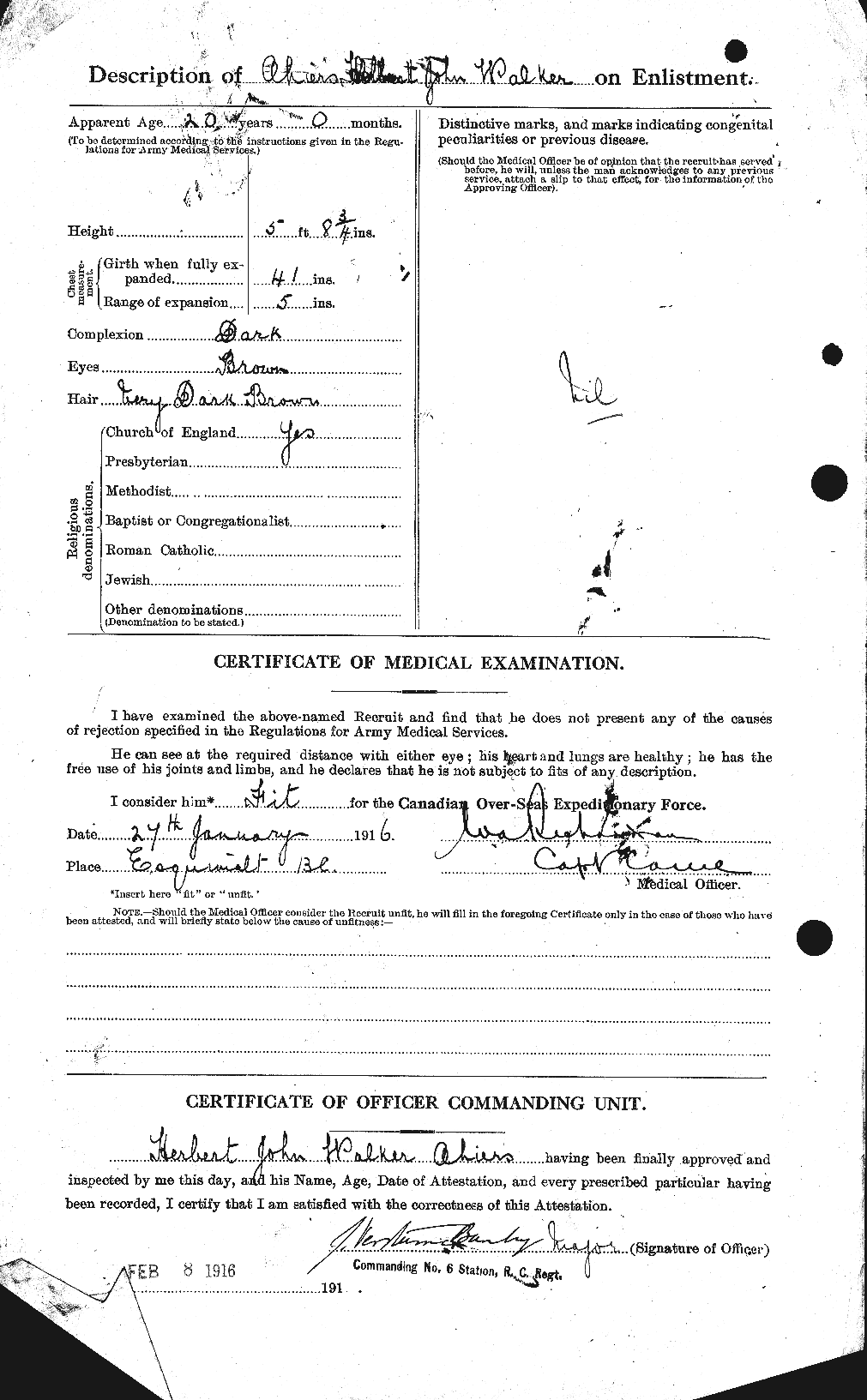 Personnel Records of the First World War - CEF 203896b