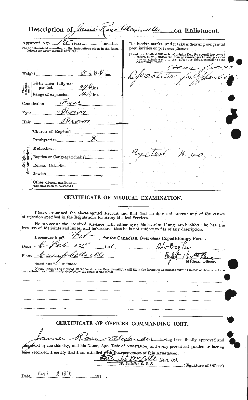 Personnel Records of the First World War - CEF 204075b