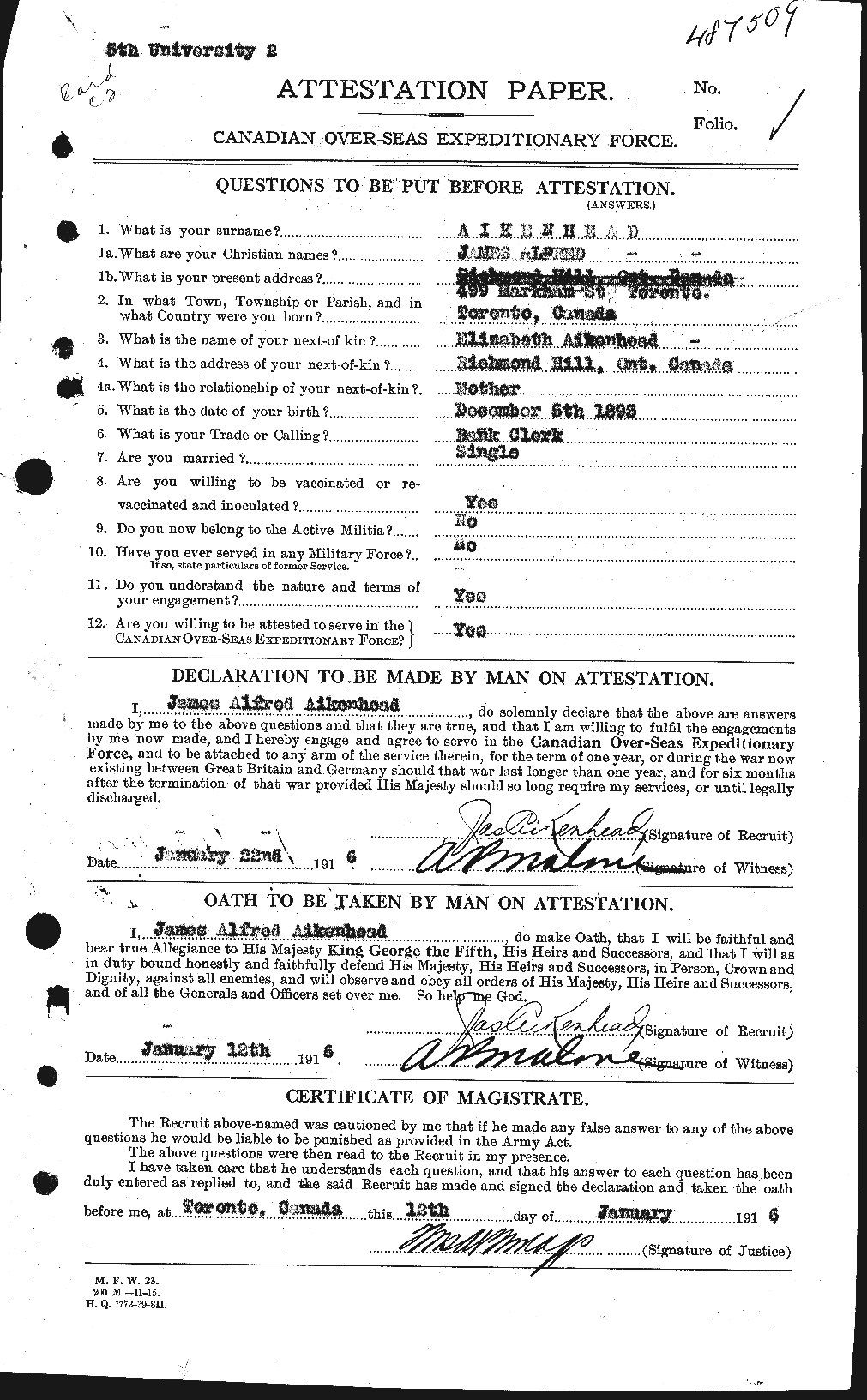 Personnel Records of the First World War - CEF 204131a