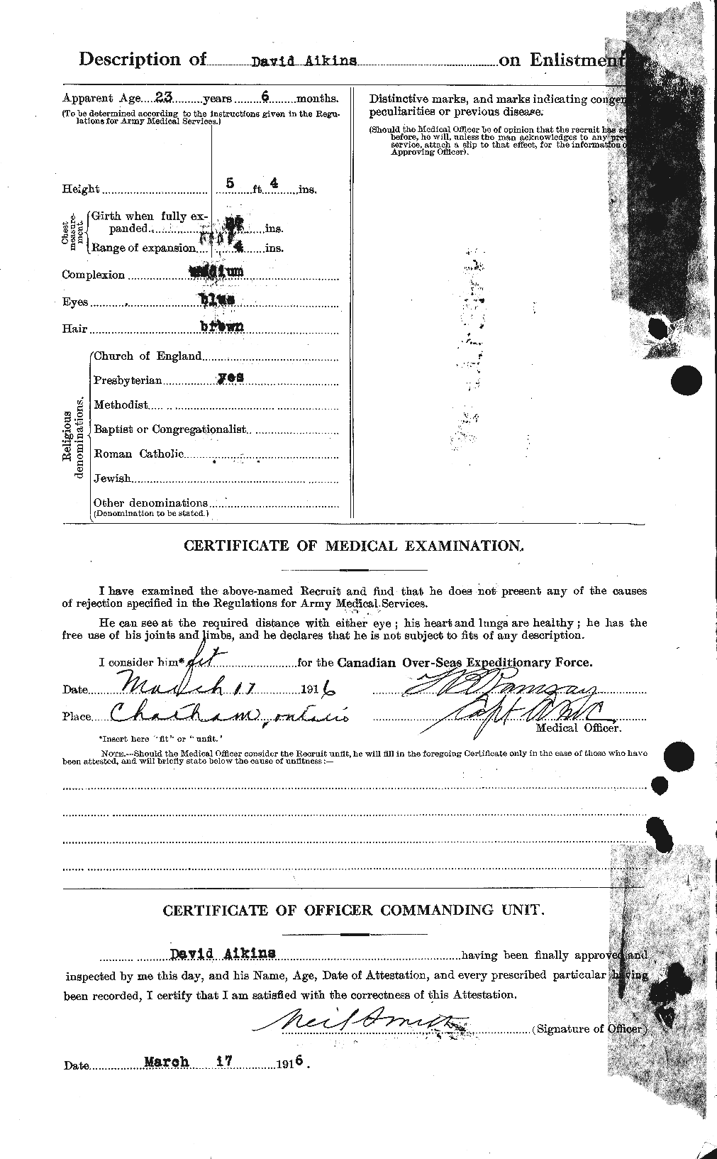 Personnel Records of the First World War - CEF 204172b