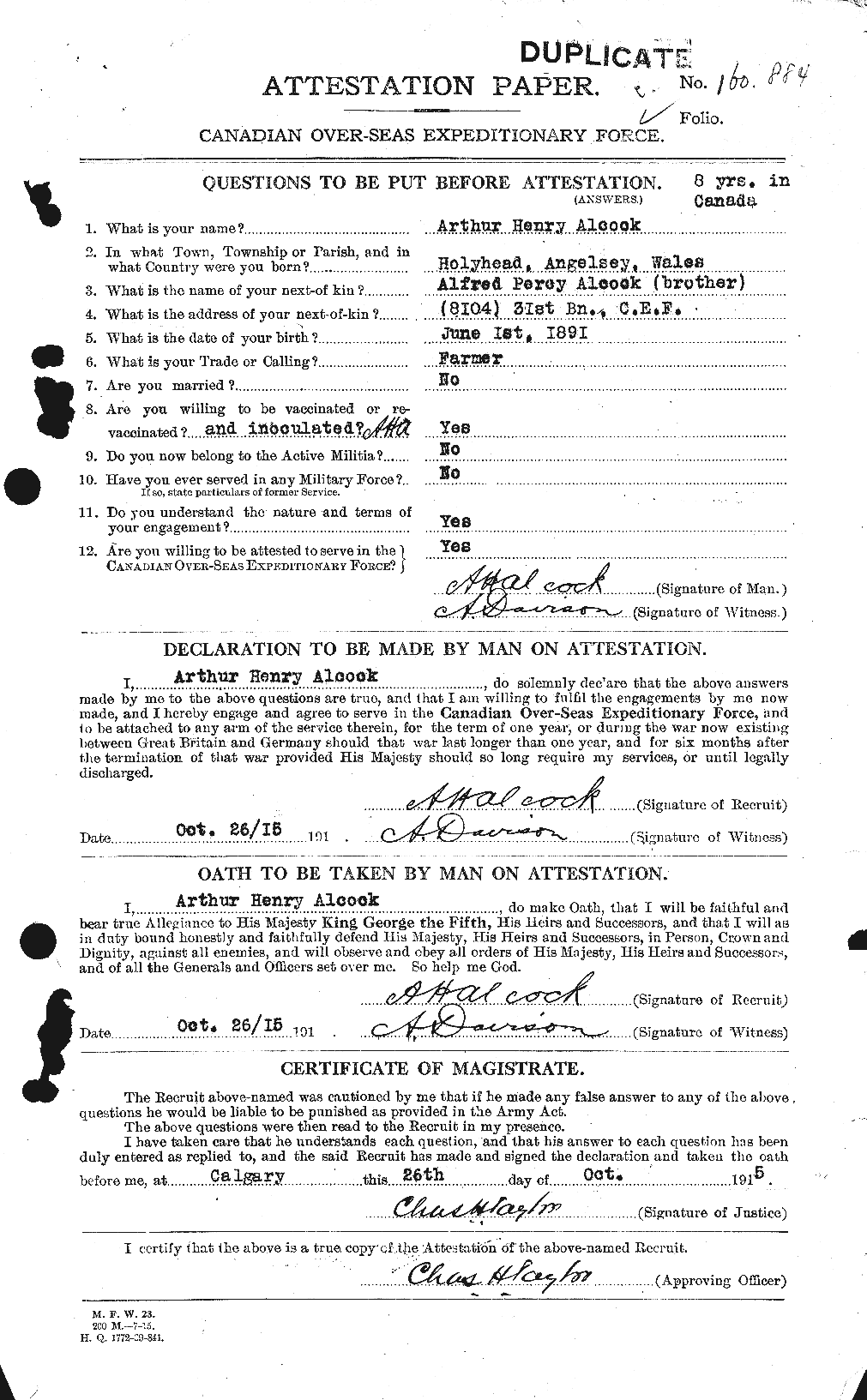Personnel Records of the First World War - CEF 204732a