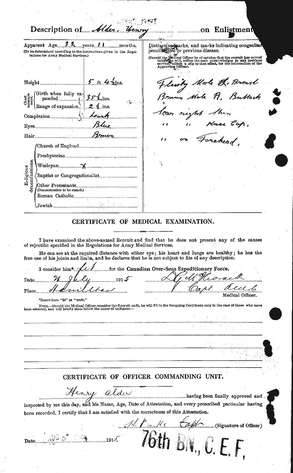 Personnel Records of the First World War - CEF 204819b
