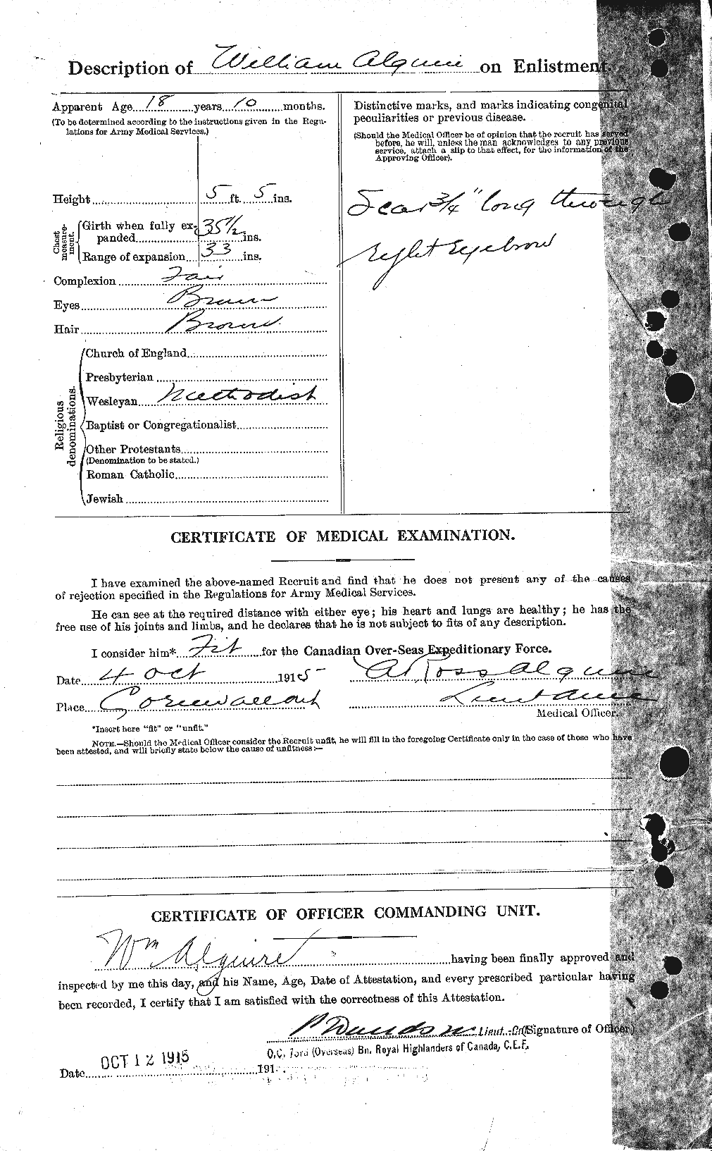 Personnel Records of the First World War - CEF 205085b