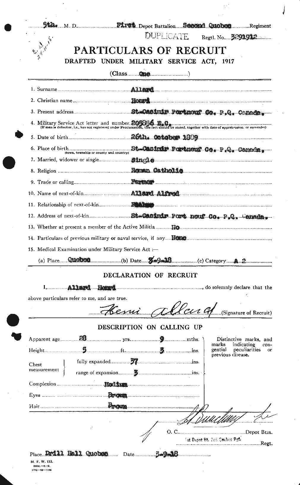 Personnel Records of the First World War - CEF 205574a