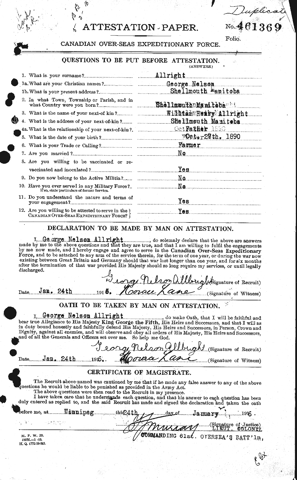 Personnel Records of the First World War - CEF 205673a