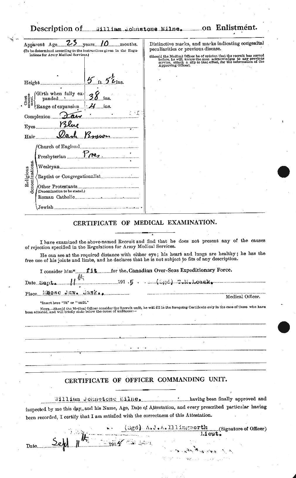 Personnel Records of the First World War - CEF 206286b