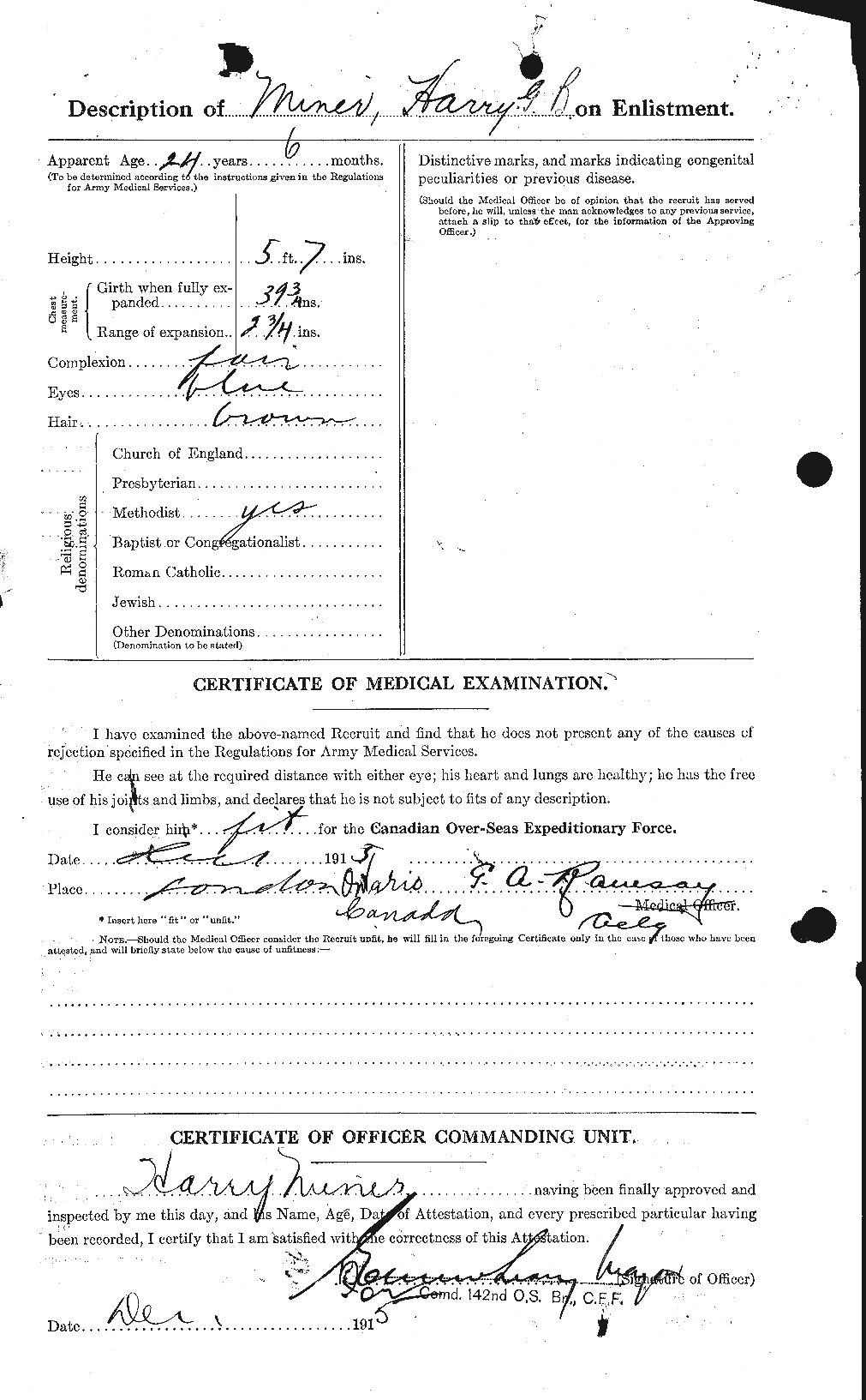 Personnel Records of the First World War - CEF 206296b